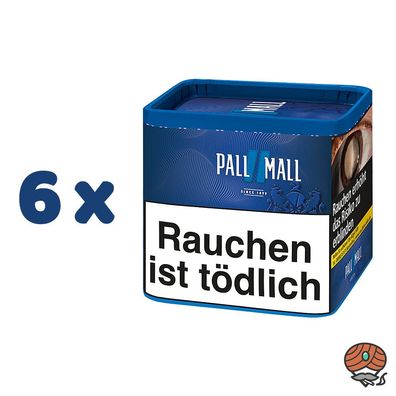 Pall Mall Blue / Blau Zigarettentabak / Stopftabak Dose 6x 38g