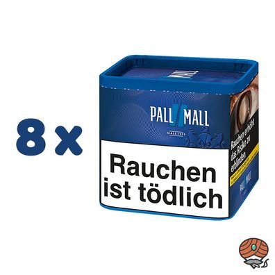Pall Mall Blue / Blau Zigarettentabak / Stopftabak Dose 8x 38g