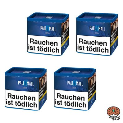 Pall Mall Blue / Blau Zigarettentabak / Stopftabak Dose 4x 38g