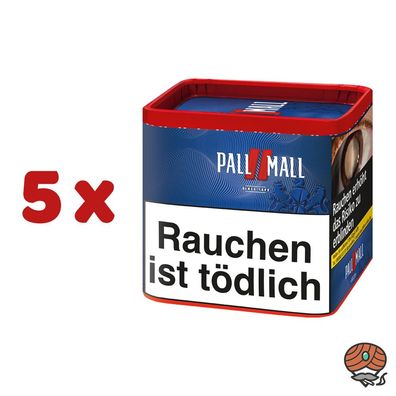 Pall Mall Red Volumentabak/Tabak/Stopftabak Dose 5x 38g