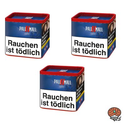 Pall Mall Red Volumentabak/Tabak/Stopftabak Dose 3x 38g