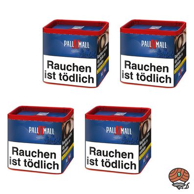 Pall Mall Red Volumentabak/Tabak/Stopftabak Dose 4x 38g