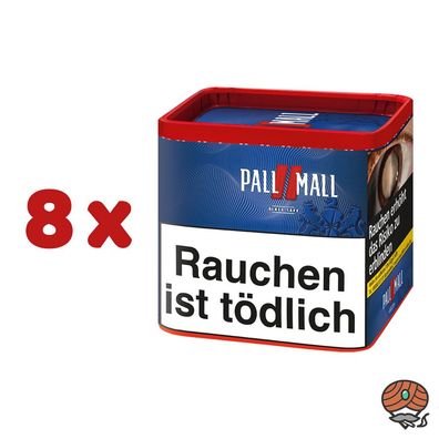 Pall Mall Red Volumentabak/Tabak/Stopftabak Dose 8x 38g