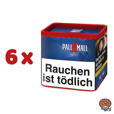 Pall Mall Red Volumentabak/Tabak/Stopftabak Dose 6x 38g
