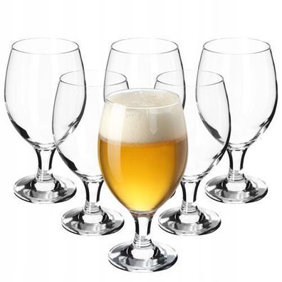 KADAX Biergläser Set, Bierseidel aus Glas, Biertulpen, 400 ml, 6 Stück