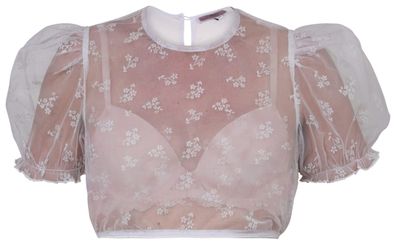 Dirndlbluse Kohlwies weiß