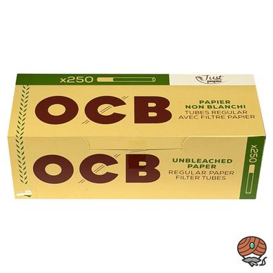 OCB King Size Filterhülsen 250 Stück aus ungebleichtem Papier