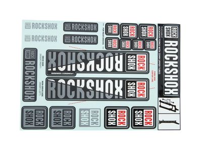 Rockshox Dekorsatz Passend für Decal Kit für Ø 35 weiß