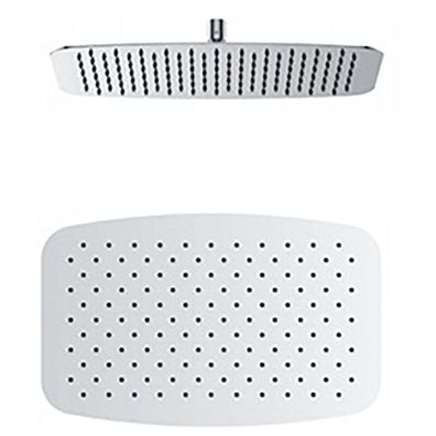 Beitz & Walz AqvaShower Kopfbrause 400 x 250 x 2 mm / Edelstahl-poliert