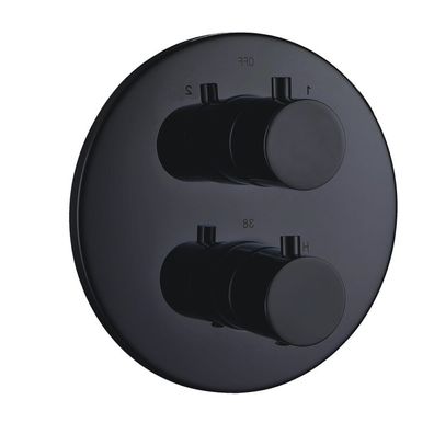 Beitz & Walz Aqvatherm Fertigmontageset f. Thermostat rund, schwarz