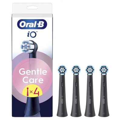 IO Gentle Care Schwarze Bürstenköpfe 4 Stück