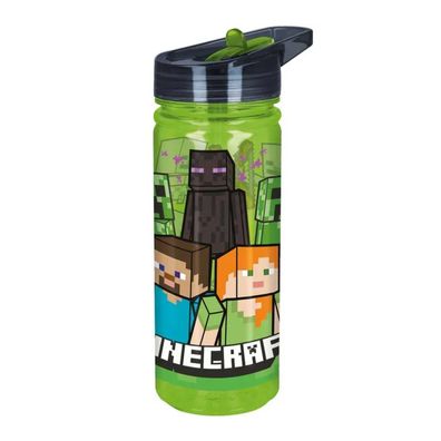 Minecraft Trinkflasche 580 ml Kinder für Schule Kindergarten Freizeit und Ausflüge