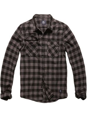 Vintage Industries Karo-Hemd Harley Shirt Grey Check