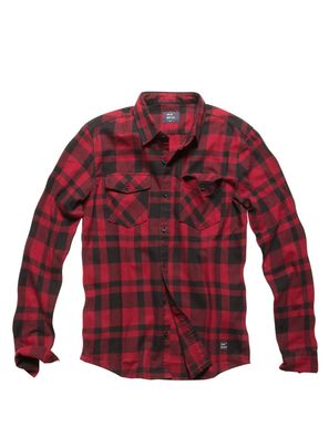 Vintage Industries Flanellhemd Austin Shirt Red Check - Austin