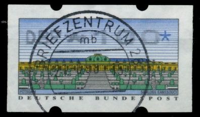 BRD ATM 1993 Nr 2-2.1-0100Rw zentrisch gestempelt X75F0A2