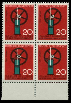 BRD 1964 Nr 442 postfrisch Viererblock URA X7ECE46
