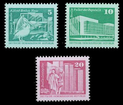 DDR DS AUFBAU IN DER Nr 2483-2485 postfrisch SE290DA