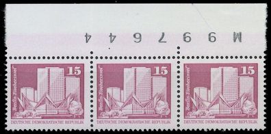DDR DS AUFBAU IN DER Nr 2501v postfrisch 3ER STR XAB4FEA