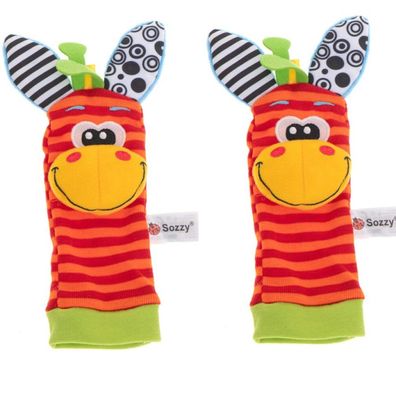 Rasselspielzeug Fußsocken 2tlg