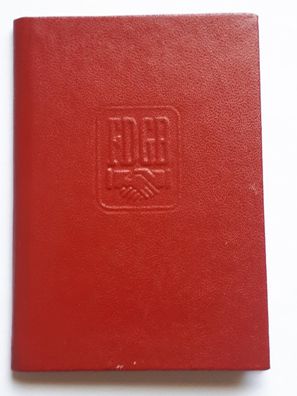 DDR Mitgliedsbuch FDGB 1973 - 1982
