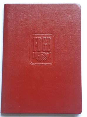 DDR Mitgliedsbuch FDGB Land und Forst Bad Doberan Ausstellungsjahr 1964