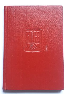 DDR Mitgliedsbuch FDGB Gesundheitswesen Sassnitz Ausstellungsjahr 1961