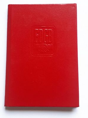 DDR Mitgliedsbuch FDGB Metall Wismar Ausstellungsjahr 1981