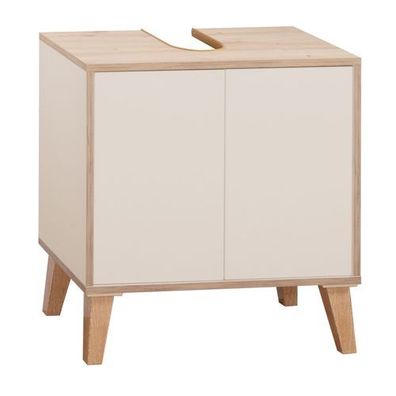 Waschbeckenunterschrank MORENA mit 2 Türen, Cashemere/Eiche