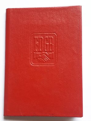 DDR Mitgliedsbuch FDGB Bad Doberan Ausstellungsjahr 1976 ohne Marken