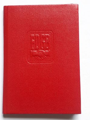 DDR Mitgliedsbuch FDGB Wismar Ausstellungsjahr 1980 weiblich