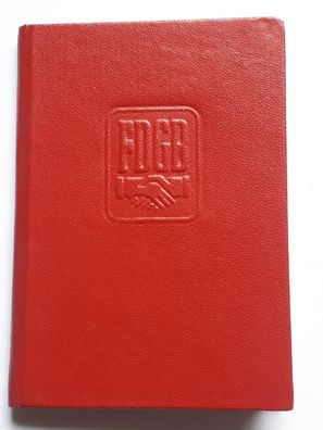 DDR Mitgliedsbuch FDGB OPEW Annaberg Ausstellungsjahr 1971