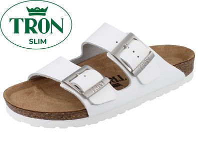 TRON Pampelonne Damen Tieffußbett Pantolette dunkelblau Nubukleder