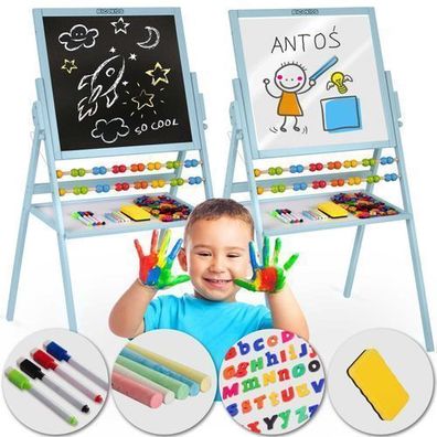 Ricokids Magnetische Kreidetafel, drehbar - Blau
