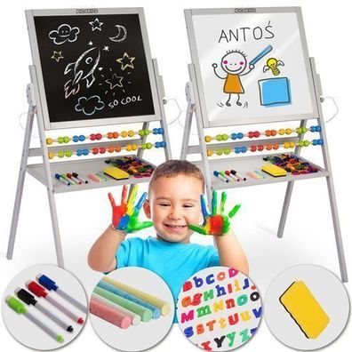 Ricokids Magnetische Kreidetafel, drehbar - Grau