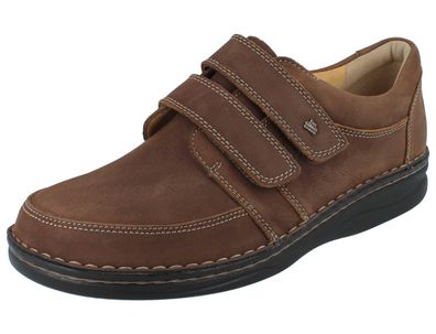 FINN Comfort Wicklow Herren Kletthalbschuhe braun Nubukleder