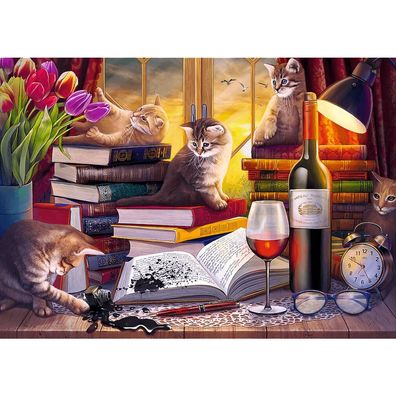 Puzzle - 2000 - Katzenabend Trefl 27126