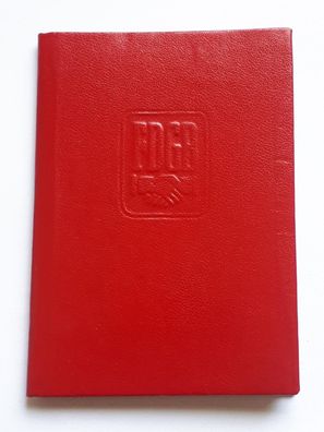DDR Mitgliedsbuch FDGB Gesundheitswesen Ausstellungsjahr 1982 weiblich