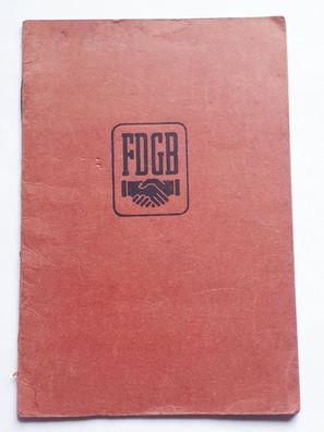 DDR Mitgliedsbuch FDGB Land und Forst männlich