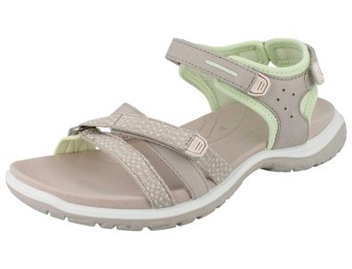ECCO Offroad Roam Damen Sandale hellgrau, grün