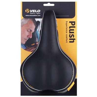 Sattel Velo Plush, Unisex, Honeycomb GEL, schwarz/grau, Velo, 250291
