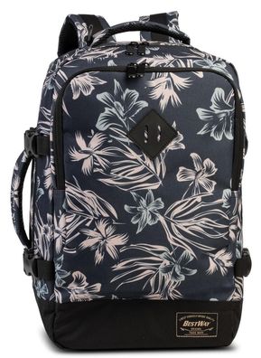 BestWay Reiserucksack #Cabin Pro Small * dunkelblau/natur
