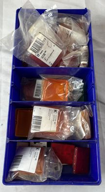 LK OPUS 73 IP44 E14 Lamp Glass Covers Red Yellow Mixed Bundle