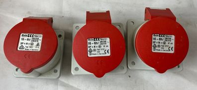 Bals 1212 IEC 16A 3P+N+E 6h IP44 Panel Socket 3x Bundle