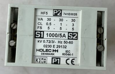 Holec HF5 741E0025 Current Transformer 1000/5A 30VA IEC 60044-1 New