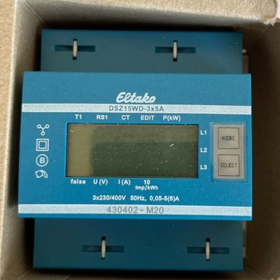 Eltako DSZ15WD-3x5A MID 3-Phase Energy Meter 3x230/400V New
