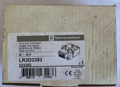 Telemecanique LR2D3353 Thermal Overload Relay 23-32A Class 10A New