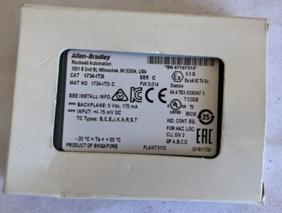 Allen-Bradley 1734-IT2I Ser C POINT I/O Thermocouple Input Module New