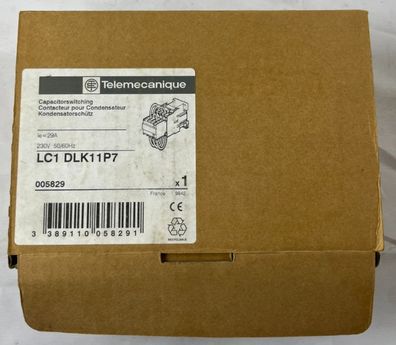 Telemecanique LC1DLK11P7 Capacitor Switching Contactor 29A 230V 50/60Hz New