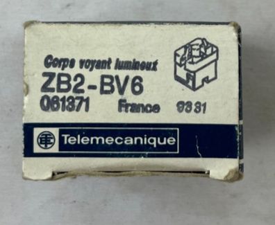 Telemecanique ZB2BV6 Pilot Light Body Indicator Holder New