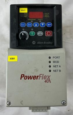 Allen-Bradley 22B-D6P0N104 PowerFlex 40 AC Drive 2.2kW 3HP 480V VFD Used